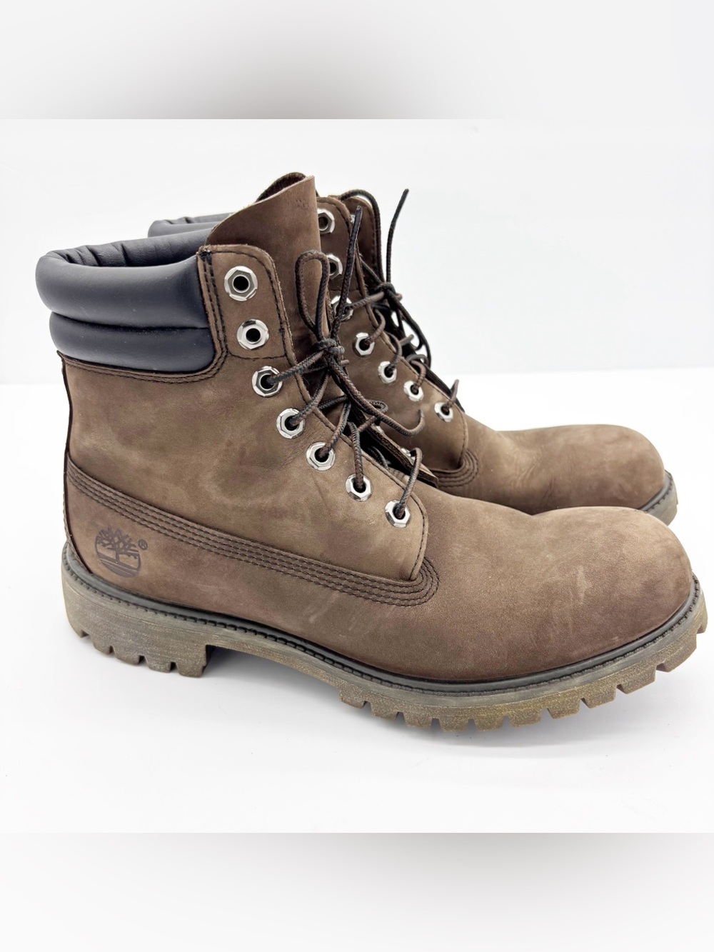 Timberland Premium Brown Nubuck Leather Boots